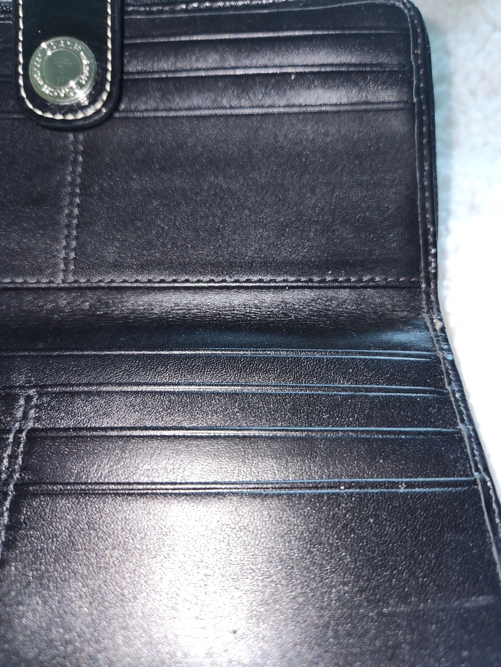 Coach Signature Canvas Wallet in Black And Gray